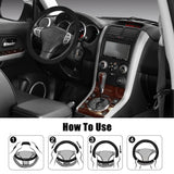 RAYHONG 12V Heated Steering Wheel Cover for Winter, Hand Warming Steering Wheel Protector, Heats up Quickly for Car Truck Van SUV - Imported from UK