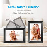 PODOOR 10.1" WiFi Digital Photo Frame, Touch Smart Electronic Picture Frame 1280 x 80 with 16GB Memory Automatic Rotation Adjustable Brightness iOS & Android App - Imported from UK