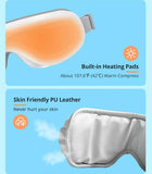 Latumab Eye Massager with Heat, Bluetooth Music Heated Massager for Migraines, Relax & Reduce Eye Strain Dark Circles & More - Imported from UK