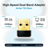 Archer T2U Nano high-speed dual band Wi-Fi adapter Karachi