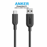 ANKER Powerline II USB-C to USB 3.1 Gen2 1m/3ft Cable - Imported from UK