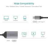 QacQoc USB C Male to Female 4K HDMI Adapter (4K@60Hz) - Imported from UK