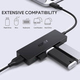 AUKEY USB C Hub, Ultra Slim with 4 USB 3.0 Data Ports - Imported from UK