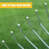 Garden 9-Teeth Leaf/Grass/Weed Rake, Telescopic Adjustable Retractable Metal Gardening Leaves Rake with Ergonomic Handle for Outdoor Patio Lawn Yard Cleaning (Container Product Without Box) - Imported from UK