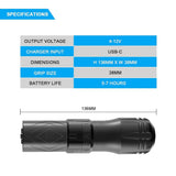 Emalla Grand G3 Wireless Tattoo Pen Machine 7 Strokes Adjustable with 2 Batteries, Professional Black Tattoo Machine 2.4mm-4.2mm Stroke Long Working Pen Premium for Artists Tattoo Supplies - Imported from UK