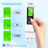 TDS EC & Temperature Meter, Digital 3-in-1 Water Tester, Easy to Use Water Purity Tester (Container Product Without Box) - Imported from UK