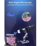 YINAMA WiFi Digital Microscope, 50x to 1000x Handheld Magnification Camera, 1080P HD 2.0 MP with 8 LED, Compatible with Android, iOS, iPhone & Windows - Imported from UK