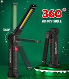 Coquimbo Work Light, Rechargeable 360° Rotatable LED Torch with Magnetic Base & Hook (2 Pack) - Imported from UK