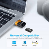 USB 3.0 OTG Type C To Micro-SD/TF Card Reader Adapter, 2TB High Speed Mini Card Reading Adapter - Imported from UK