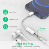 Lightning to 3.5 mm Headphone Jack Adapter  Aux Audio 3.5mm Jack Dongle - Imported from UK