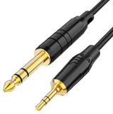 CableCreation 3.5mm to 6.35mm TRS Male Stereo Audio Cable, Gold Plated, 1M - Imported from UK