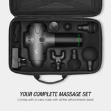 Terra Hiker Portable Muscle Massage Gun with 6 Massage Heads, 20 Adjustable Speeds, Powerful Cordless Deep Tissue Percussion Massager for Pain Relief, Handheld Electric Body Massager - Imported from UK