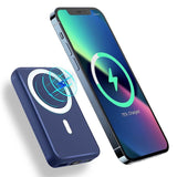 AOGUERBE 10000mAh Magnetic Wireless Power Bank, Wireless Fast Charging 15W Portable Charger Battery Pack, PD 20W & QC 22.5W USB C Port - Imported from UK