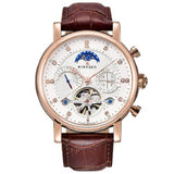 KINYUED Men Automatic Mechanical Watch, Luxury Brand Self-Wind Stainless Steel 30M Waterproof Sports Watch - Imported from UK