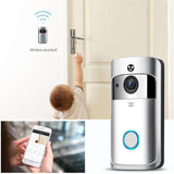 Video Doorbell Camera with 2.4G Wi-Fi Connection, Wide Angle, Night Vision, Real-Time Notification, Two-Way Audio, Motion Detection - Imported from UK