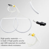 Angel Eyes 12V Halo Ring Blue Light For BMW E46 E39 E36 3 Series (4pcs) - Imported from UK