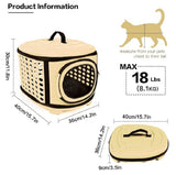 Easy Joy Pet Carrier Handbag Bag, Portable Travel Pet Bag, Opening Top Carry Box for Small Cat & Dogs Puppies Rabbits etc with Soft Mat - Imported from UK