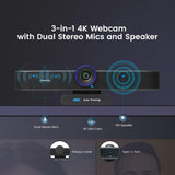 TONGVEO AI Tracking 4K ePTZ Webcam with Built-in Microphones & Speaker in Pakistan