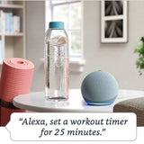Light blue smart speaker