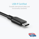 ANKER Powerline II USB-C to USB 3.1 Gen2 1m/3ft Cable - Imported from UK