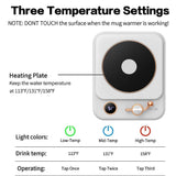 Coffee Mug Warmer with 3-Temperature Settings, Auto Shut Off, Touch Switch, 25W Smart Heating Cup Pad for Warm-up Coffee, Milk, Water, Tea - Imported from UK