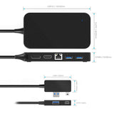 ICZI 7-in-1 Multifunctional Surface Docking Station for Microsoft Surface 3, Surface Pro 3 & 4  w/HDMI DisplayPort USB Ethernet Audio (Amazon Container Product as it is, No Warranty, No Guarantee, No Return, No Exchange) - Imported from UK
