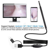 Ear Wax Removal Kit, 3-in-1 5.5mm USB HD Ear Cleaner Endoscope/Otoscope with 6 LED Light, Visual Ear Camera for Adults Kids Pets - Imported from UK