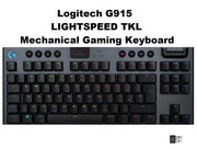 Logitech G G915 LIGHTSPEED TKL Tactile Wireless RGB Mechanical Gaming Keyboard with Low Profile GL-Tactile Key Switches LIGHTSYNC RGB Ultra Thin Design, Carbon Tactile - Imported from UK