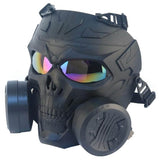 Airsoft Tactical Gear Gas Mask with Double Fan Color Lens - Imported from UK