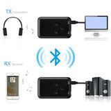 Cuifati RX‑TX‑10 Universal 2-in-1 Wireless Bluetooth 4.2 Transmitter Receiver A2DP Audio 3.5MM AUX Stereo Adapter Transceiver For TV PC Speaker - Imported from UK