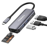 TEMINICE 5 in 1 Type C Hub Updated Version Adapter with 4K USB C to HDMI, 2x USB3.0, SD TF Card Reader - Imported from UK