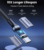 UGREEN USB C To USB C Cable, 100W Fast Charge 2M Nylon Braided & Aluminum Body Data Cable - Imported from UK