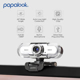papalook PA452 Full HD 1080P Webcam with Microphone, Plug & Play USB Web Camera for Video Calling Online Class YouTube Zoom Meeting Teams, etc - Imported from UK