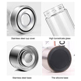 Hydrogen Water Generator Bottle, Portable Rechargeable Hydrogen Water Ionizer Machine, 420ml Hydrogen Rich Water Glass Health Cup for Home Travel (Container Product Without Box) - Imported from UK