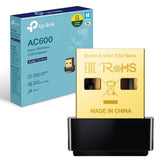 TP-Link Archer AC600 Nano Wireless USB Adapter with its blue retail box 