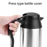Car Electric Kettle, 12V 750ml Stainless Steel Travel Kettle Thermoses for Heating Water Coffee Milk Tea & More - Imported from UK