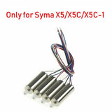 Mudder Replacement 4pcs Brass Gear Motor for Syma X5 X5C Drone 2pcs Anti-clockwise & 2pcs Clockwise - Imported from UK