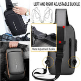 New Fashion Anti-Theft Sling USB Shoulder Bag With Password Lock Waterproof Anti-Scratch Crossbody Unisex Bag - Imported from UK