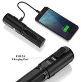 AVANTEK Bike Light, Rechargeable Waterproof Headlight with Built-in USB 2.0 Phone Charger & 360° Rotating (Container Product Without Box & Accessories) - Imported from UK