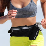 Waist Pack with Water Bottle Holder & 2 Zipped Pockets, Unisex Hydration Packs Waist Fanny Pack with Adjustable Belt for Sport Running Hiking Jogging - Imported from UK