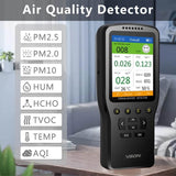 VSON Air Quality Monitor with Colorful LCD Screen, Temperature & Humidity Detector Tester Sensor With HCHO/TVOC/PM2.5/PM1.0/PM10 Real-Time Data For Home Office Car – Imported from UK