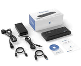 WAVLINK USB 3.0 / USB C Dual 4K Display Docking Station with DisplayPort & HDMI, Support 65W Power Charge - Imported from UK