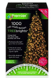 Premier 1000 Warm White LED Treebrights with Multi Action Facility & Timer Function - Imported from UK