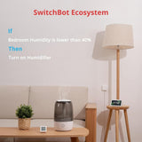 SwitchBot Thermometer & Hygrometer, Wireless Temperature & Humidity Sensor for Smart Home - Imported from UK