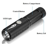 AVANTEK Bike Light, Rechargeable Waterproof Headlight with Built-in USB 2.0 Phone Charger & 360° Rotating (Container Product Without Box & Accessories) - Imported from UK
