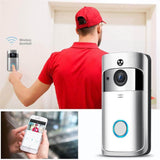 Video Doorbell Camera with 2.4G Wi-Fi Connection, Wide Angle, Night Vision, Real-Time Notification, Two-Way Audio, Motion Detection - Imported from UK