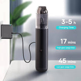 Baseus A3 Car Vacuum Cleaner 15kPa 135W Portable Small Mini Rechargeable Handheld Vacuum with Type-C Fast Charging & LED Light - Imported from UK