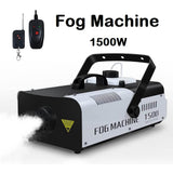 Fog Machine 1500W with 2 Sets of Controllers, Professional Smoke Machine for DJ Stage Halloween Party Wedding Christmas - Imported from UK