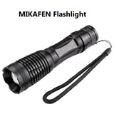 MIKAFEN 1000 Lumen E06 Cree XML-T6 Zoomable LED Flashlight with High, Medium, Low, Flash, SOS (Container Product Without Box) - Imported from UK