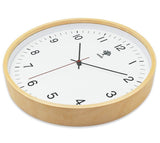 HIPPIH Wall Clock, 8" Non Ticking Digital Quiet Sweep Vintage Wooden Clocks - Imported from UK